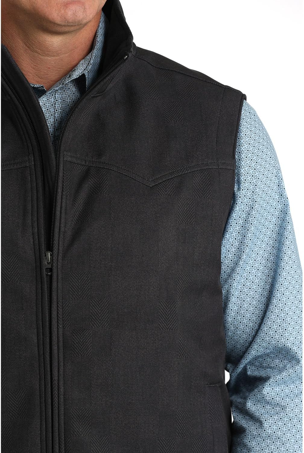 Cinch Men's Concealed Carry Bonded Softshell Vest Charcoal