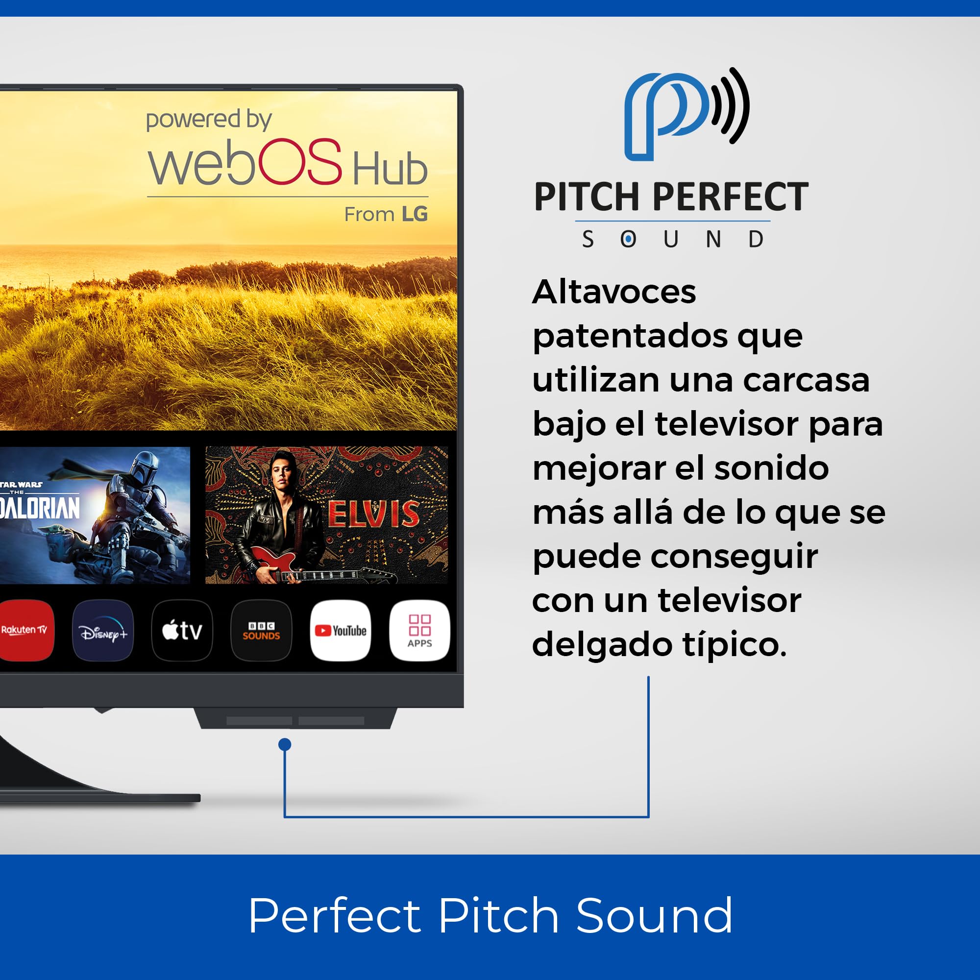 Cello C2224WS Smart TV 22 Pulgadas 12V / 12 Voltios para Autocaravana, Caravana y Furgoneta Camper, Televisor con WebOS, Netflix, Bluetooth