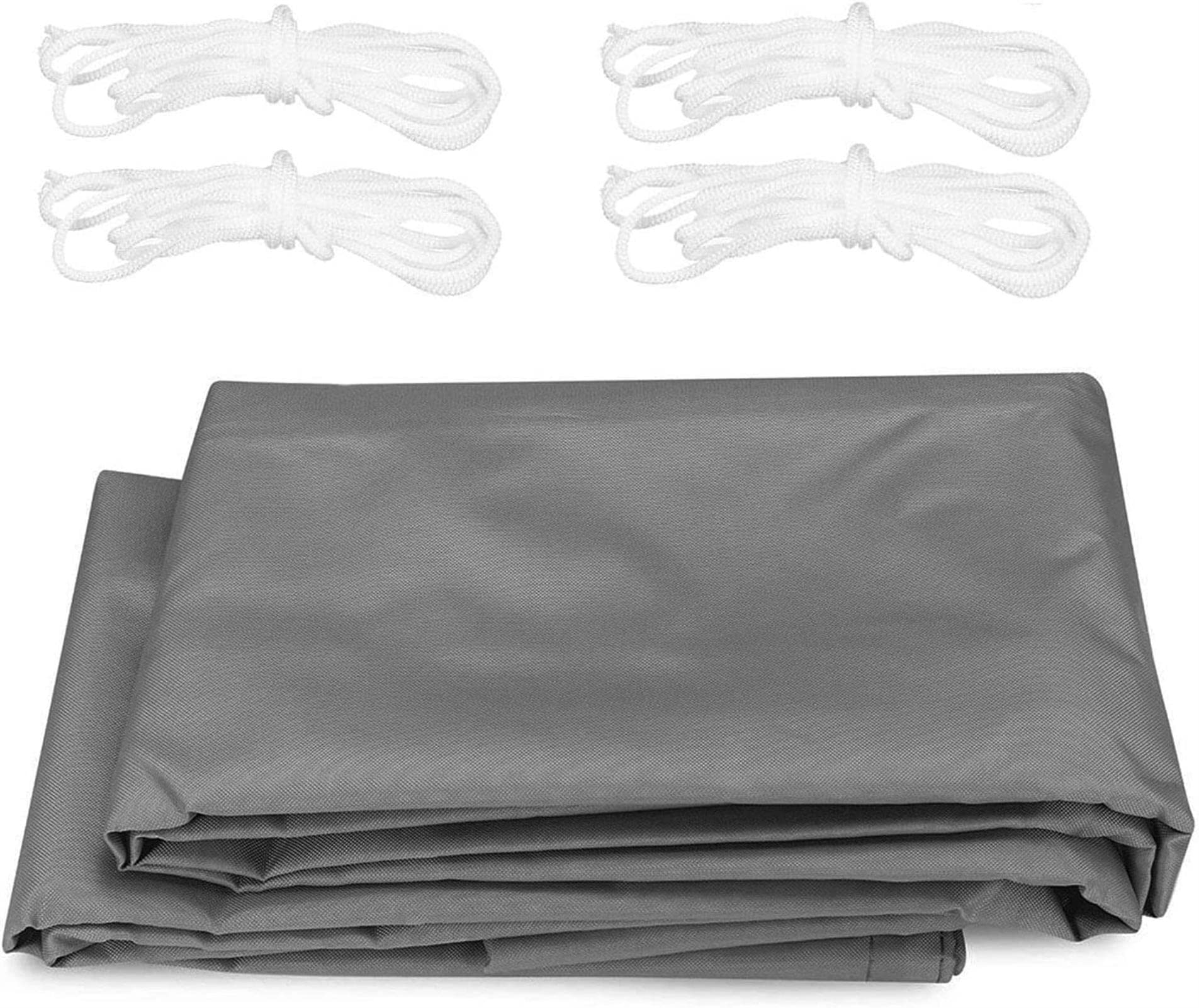 Voile d'ombrage rectangulaire contre la chaleur et la pluie, abri gris 4x4m