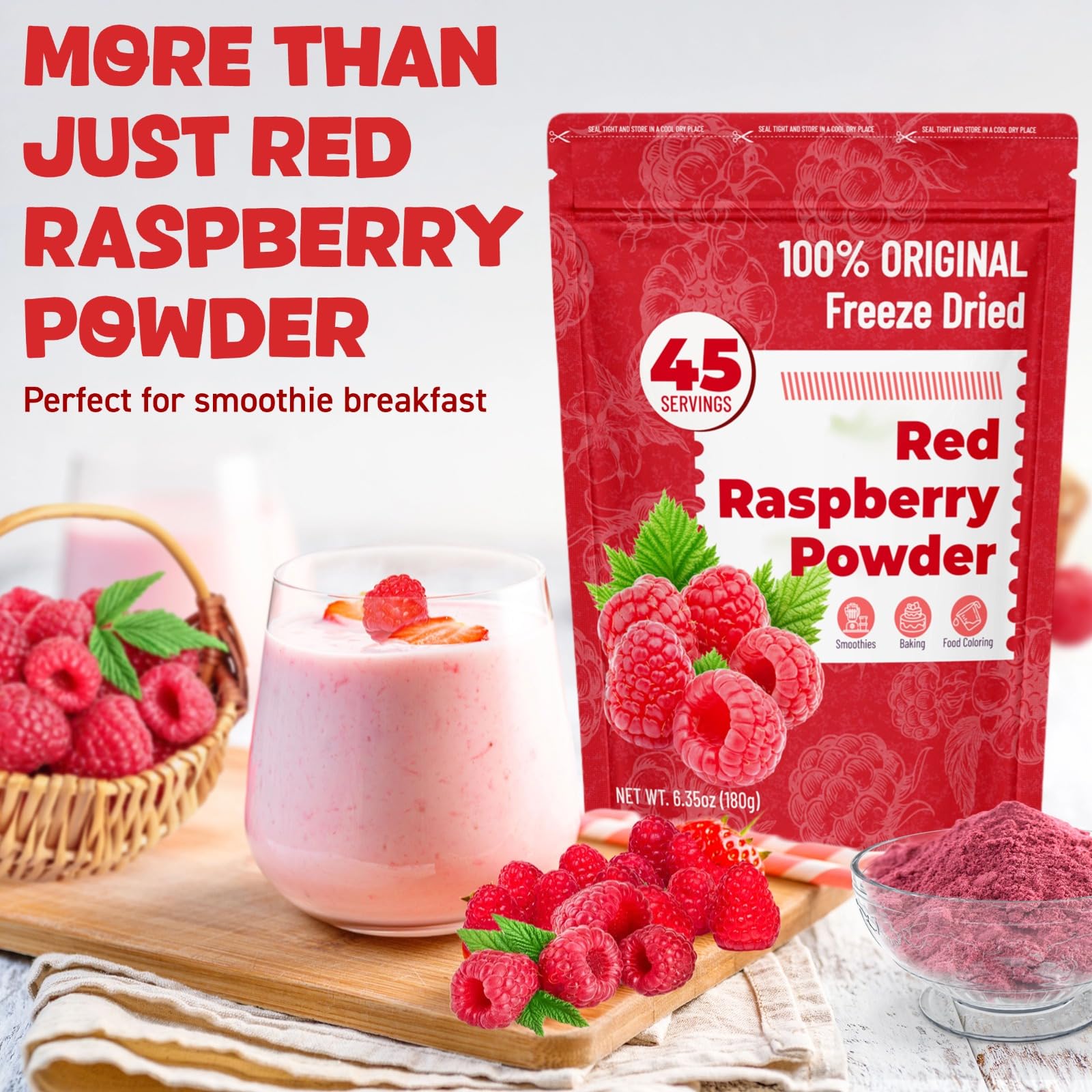Red Raspberry Root Powder Snapklik.com : 6.35Oz Freeze Dried Raspberry Powder - Original Red ...
