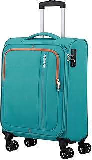 American Tourister Sea Seeker Spinner,Equipaje de Mano, Verde (Aqua Green), S (55 cm - 36 L)