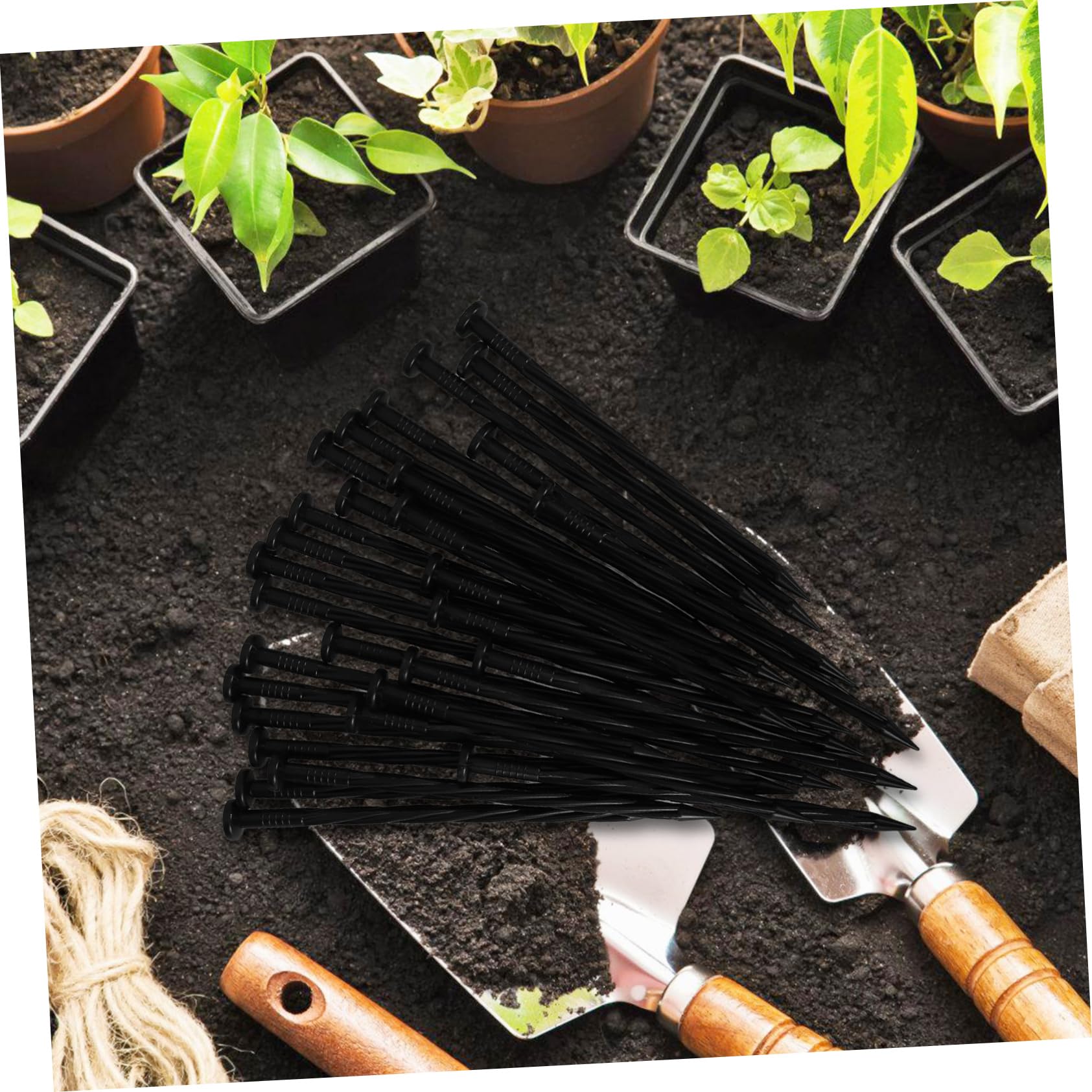 SUPVOX 5 Set di Picchetti da Giardino in Plastica per Giardinaggio Picchetti da Giardino Picchetti da Bordatura Picchetti da Giardinaggio 30 Pezzi*5