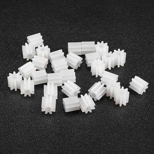 Miniatura 3 de Uxcell 30pcs Engranajes de plástico 8 dientes Modelo 082A Reducción Engranajes de gusano de plástico para RC Car Robot Motor