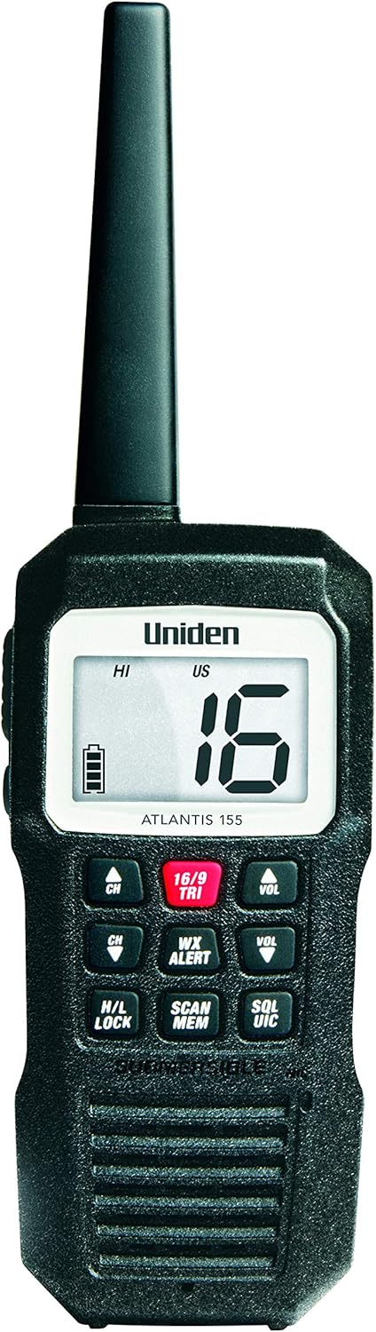 Uniden Atlantis 155 Handheld Two-Way VHF Marine Radio