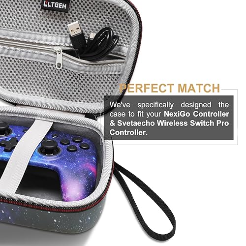 Vista 29 de LTGEM Controller Case Compatible with Xbox Core/Xbox Elite Series 2 Core/PlayStation DualSense/GameSir G7 SE/PowerA Gaming Controller, Blue