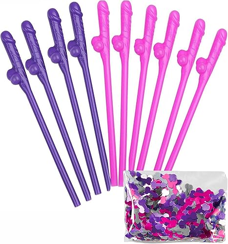 Pajitas Pennis para adultos, 10 unidades, pajitas Willy Pennis, divertidas pajitas para beber, pajitas de fiesta de novia, pajitas de despedida de