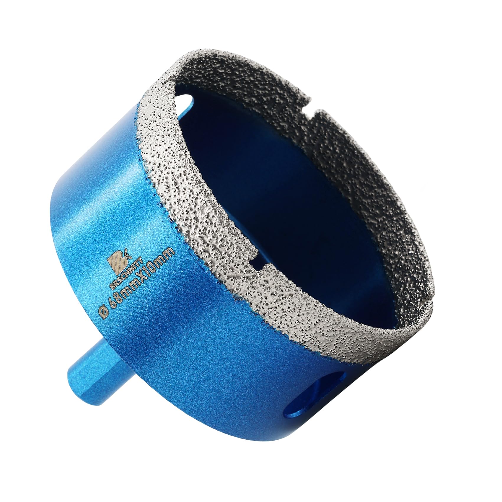 Broca de Diamante 68mm - BRSCHNITT Sierra Perforadora de Vástago Triangular Porcelana Ceramica Azulejo Granito Mármol