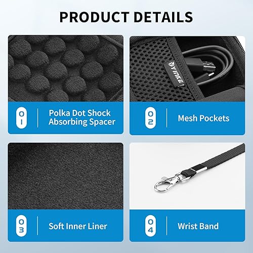 Miniatura 3 de Yinke Funda de cargador inalámbrico de viaje para UCOMX NanoHicoberIseyyoxRTOPSIMPUVERS Cargador inalámbrico 3 en 1, bolsa de estación de carga