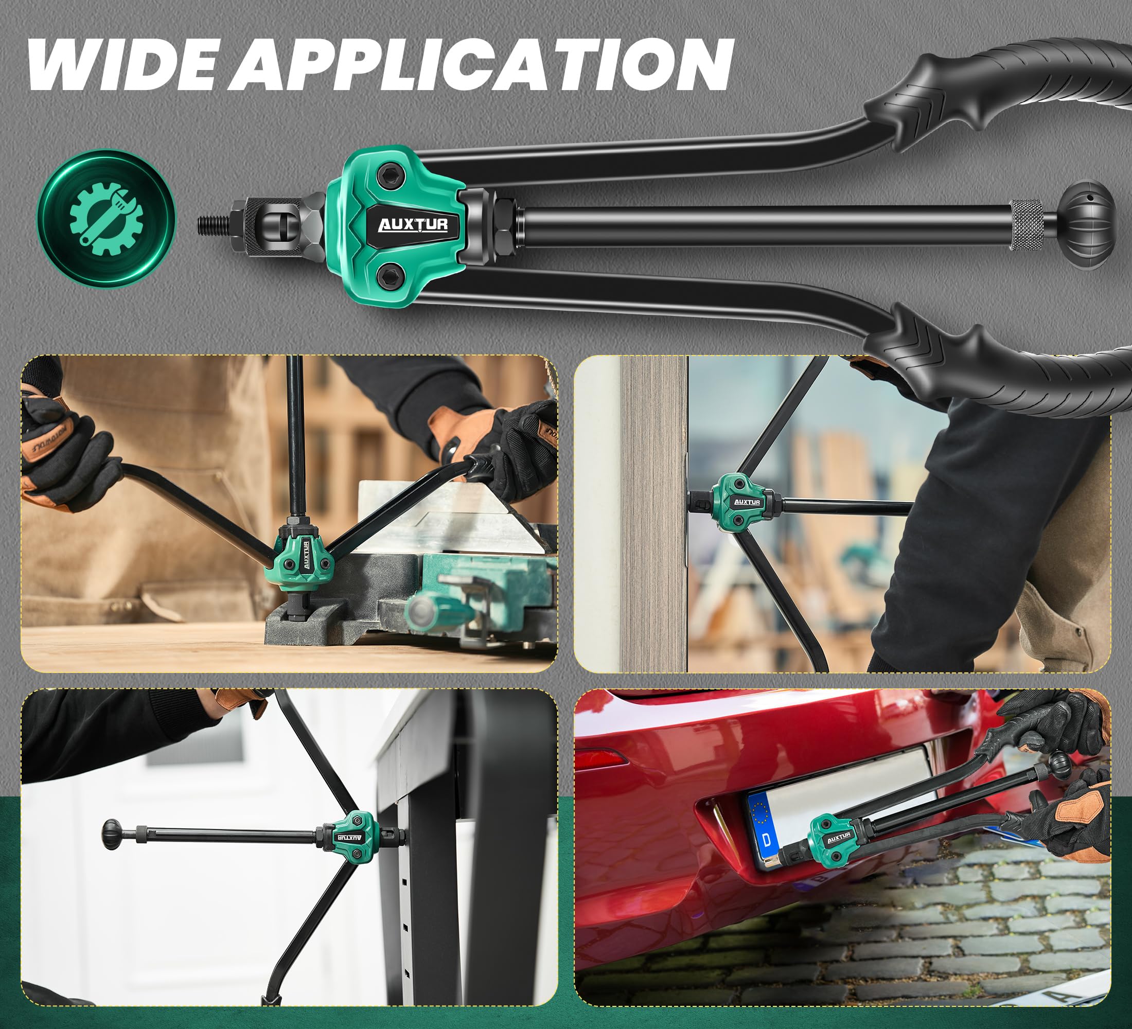 Dado Per Rivetti A Mano In Acciaio Al Carbonio Dadi A Testa Di Pistola Installazione Semplice Rivettatrice Manuale Strumento Per Dadi M3 M4 M5 M6 M8 M10 Con 300 Pezzi - Foto 4