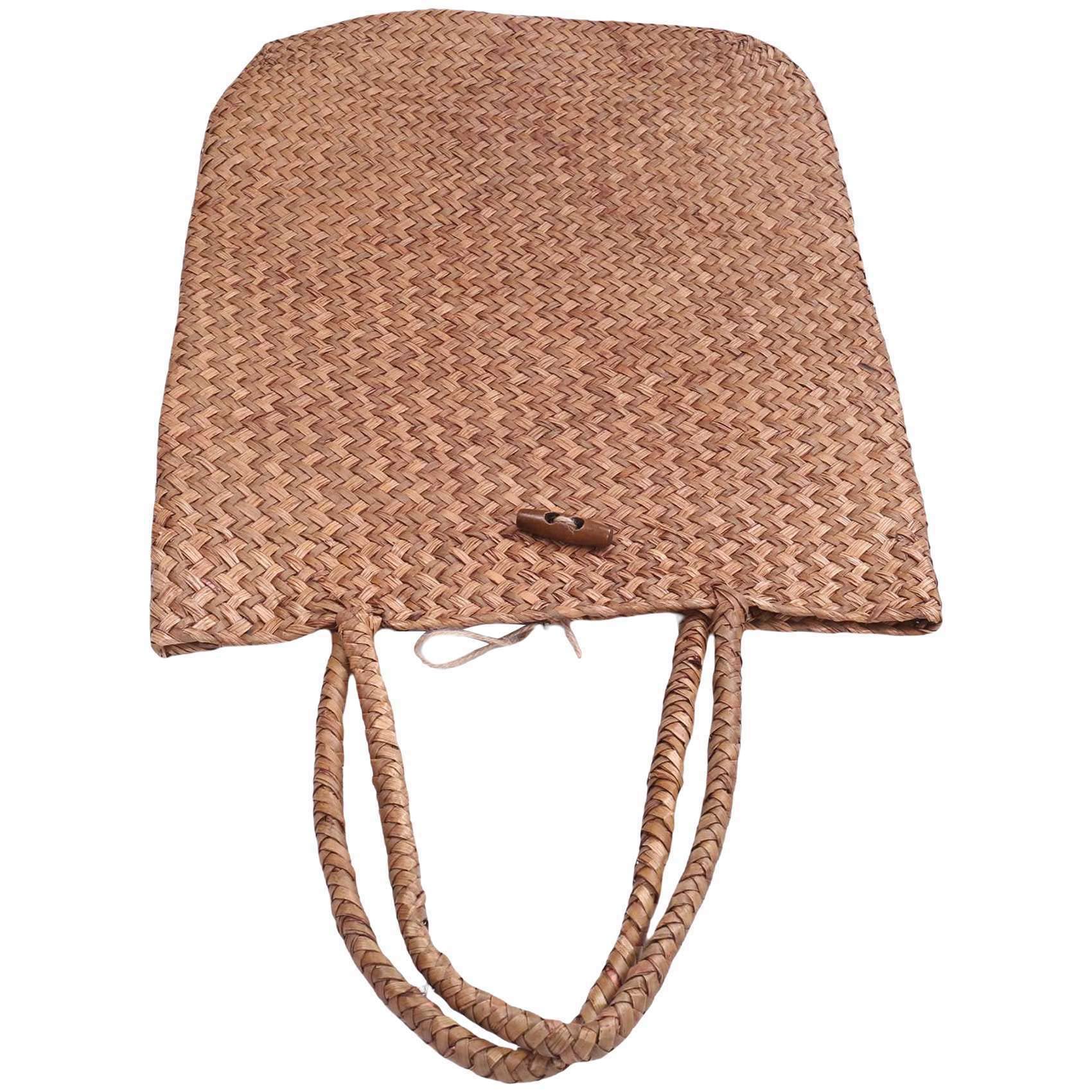 5 bolsas de mano de encaje de mimbre, bolsa de hombro, bolsa de paja de compras, Color de la foto, Talla