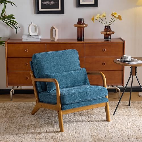 VINGLI Chenille Accent Chair