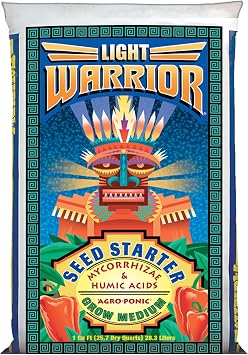 FoxFarm Light Warrior Seed Starter Growing Medium, 1cu ft - Beneficial for Seed Germination and Root Development, Indoor/Outdoor Cultivation - Ideal Nutrition for Plant Seedlings