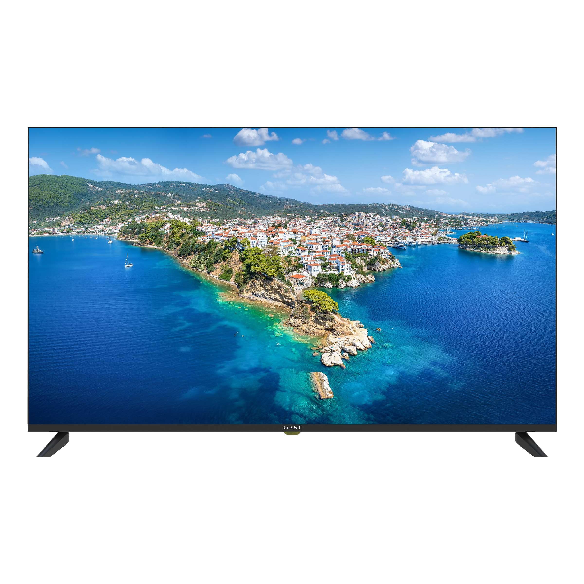 Kiano Elegance 50" Smart TV VIDAA, UHD 4K, D-LED, HDR, Dolby Digital Plus, Wi-Fi, HDMI/USB, DVB-T2/S2/C, Diseño sin Marco, Grabación PVR, 178° Ángulo de visión