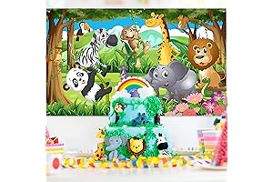 Safari Animals Jungle Backdrop Banner Photography Background