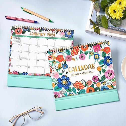 Miniatura 7 de Calendario de escritorio 2024, calendario de escritorio 2024, calendario de escritorio 2024, 9.8 x 8.3 pulgadas, enero 2024 a diciembre de 2024,