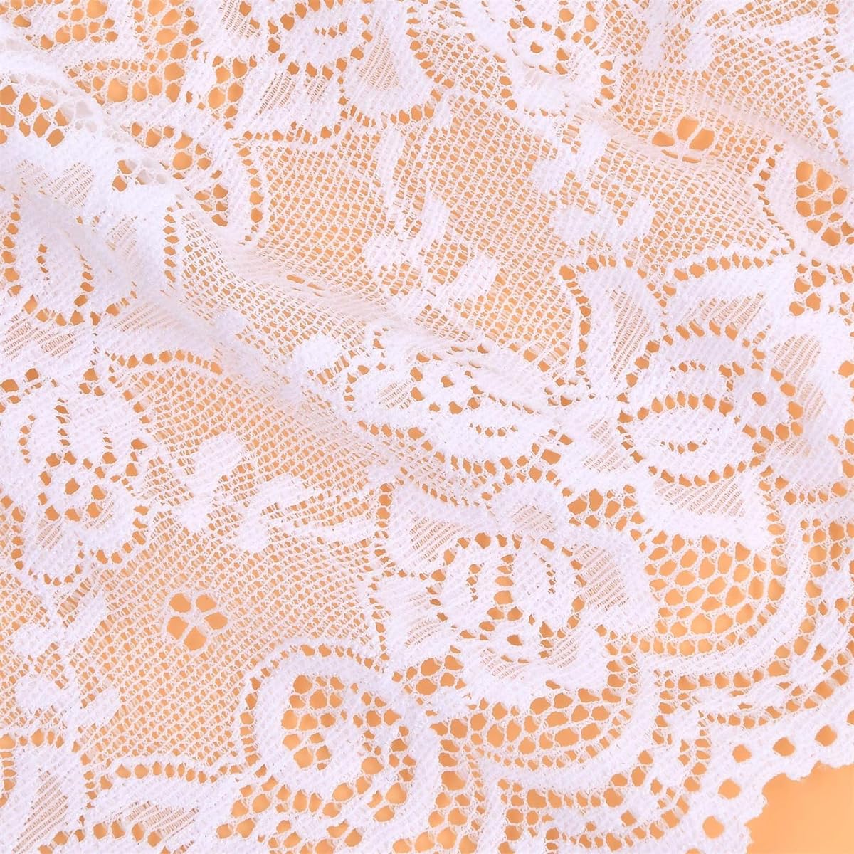 Ruban De Dentelle Blanche Vintage - 4.5m X 10cm, Motif Floral Pour Couture Et Décoration