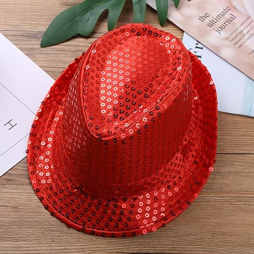 Miniatura 5 de YiZYiF Disfraz de discoteca de hip hop, jazz y baile, con lentejuelas, chaqueta con capucha, pantalones, sombrero, disfraz de Navidad