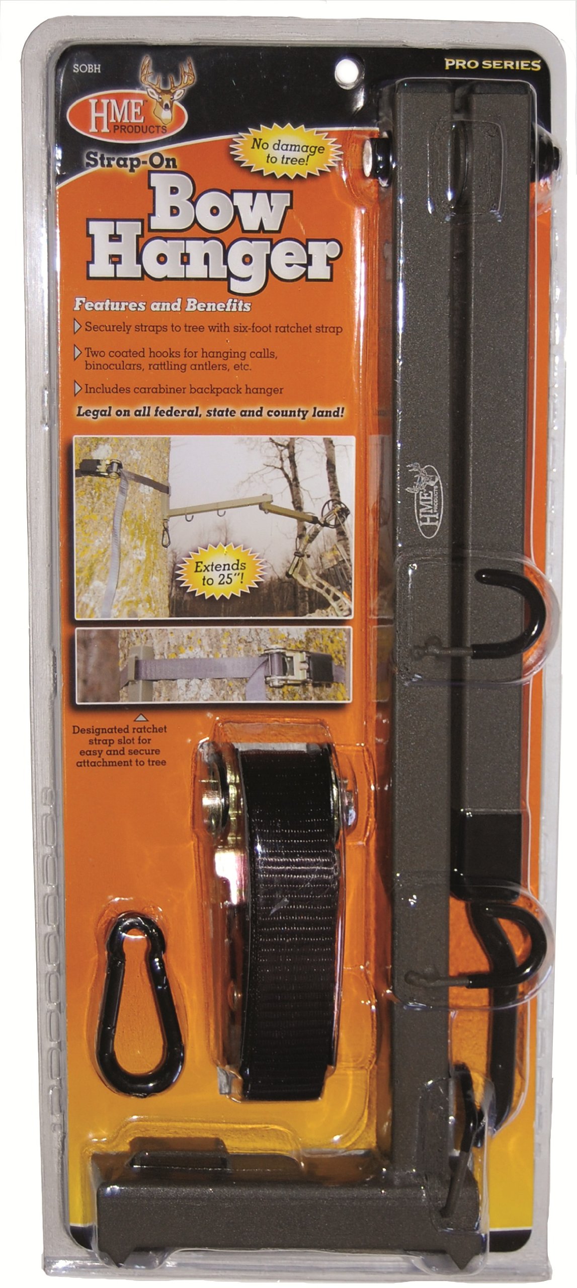 HME Products Better Strap-On Bow Hanger, Olive, 2.10 x 7.00 x 16.00