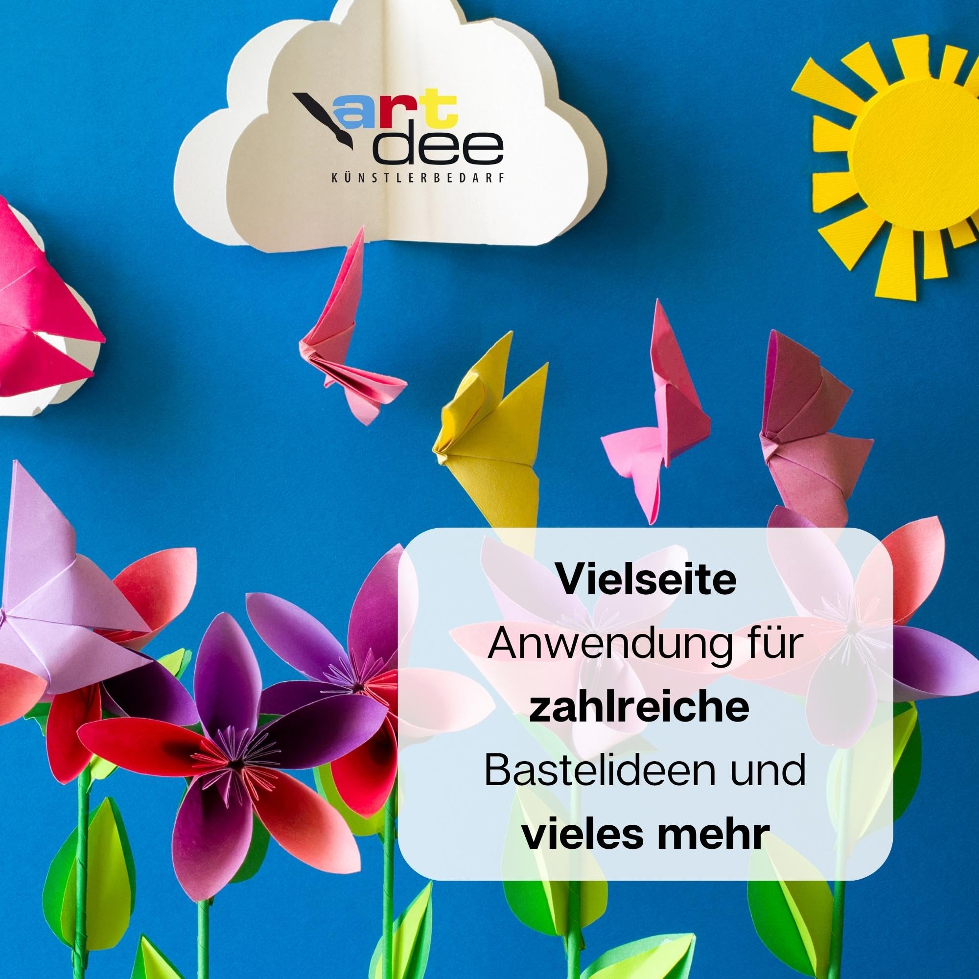 artdee® Tonpapier bunt 10 verschiedene Weihnachtsfarben 180 g/m² – Bastelpapier Set (300 Blatt gemischt in DIN A3) – Buntes Papier zum Basteln – Bastelpapier bunt für Kinder und Erwachsene
