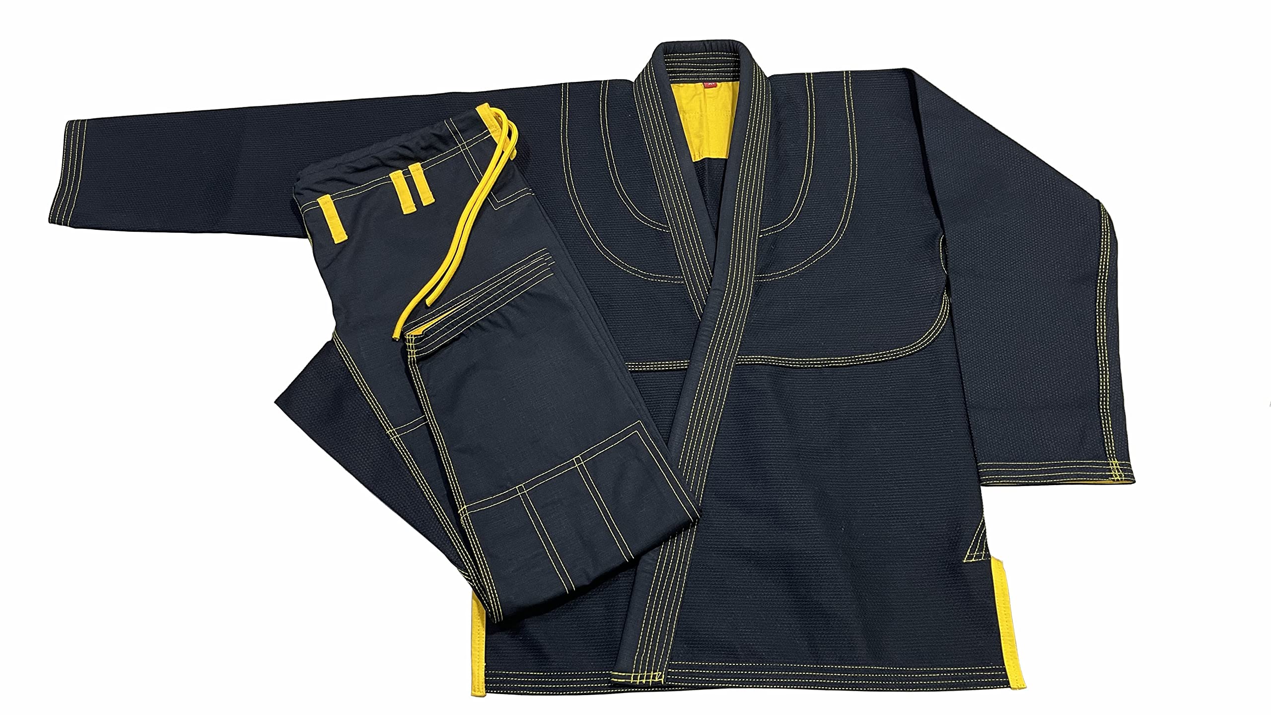 GenericBjj Gi Jiu Jitsu With Golden Stitch Bjj Gi Jiu Jitsu Kimonos Gi 100% Cotton Perl Weave 450GSM