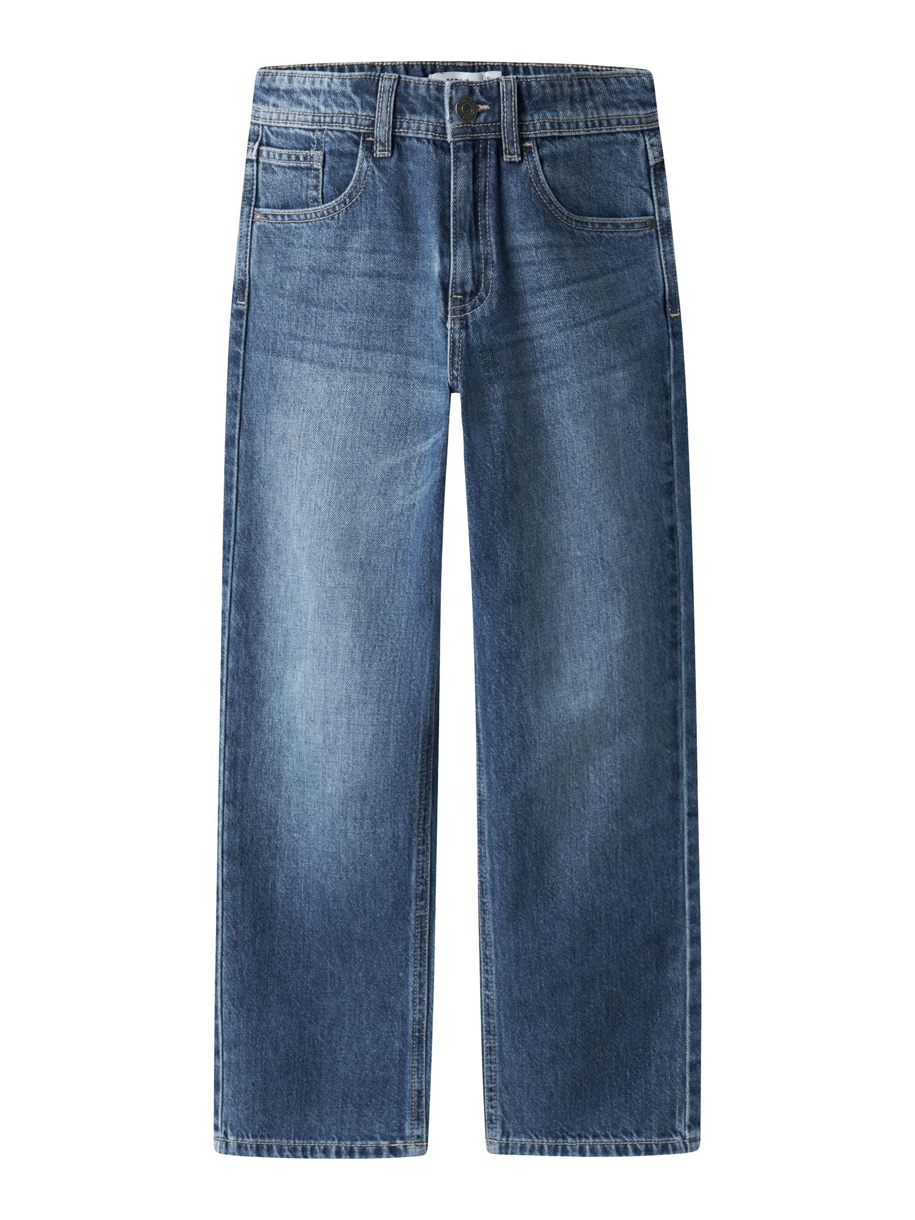Name IT Jean pour garçon, Coupe Droite, Denim Bleu médium, 164