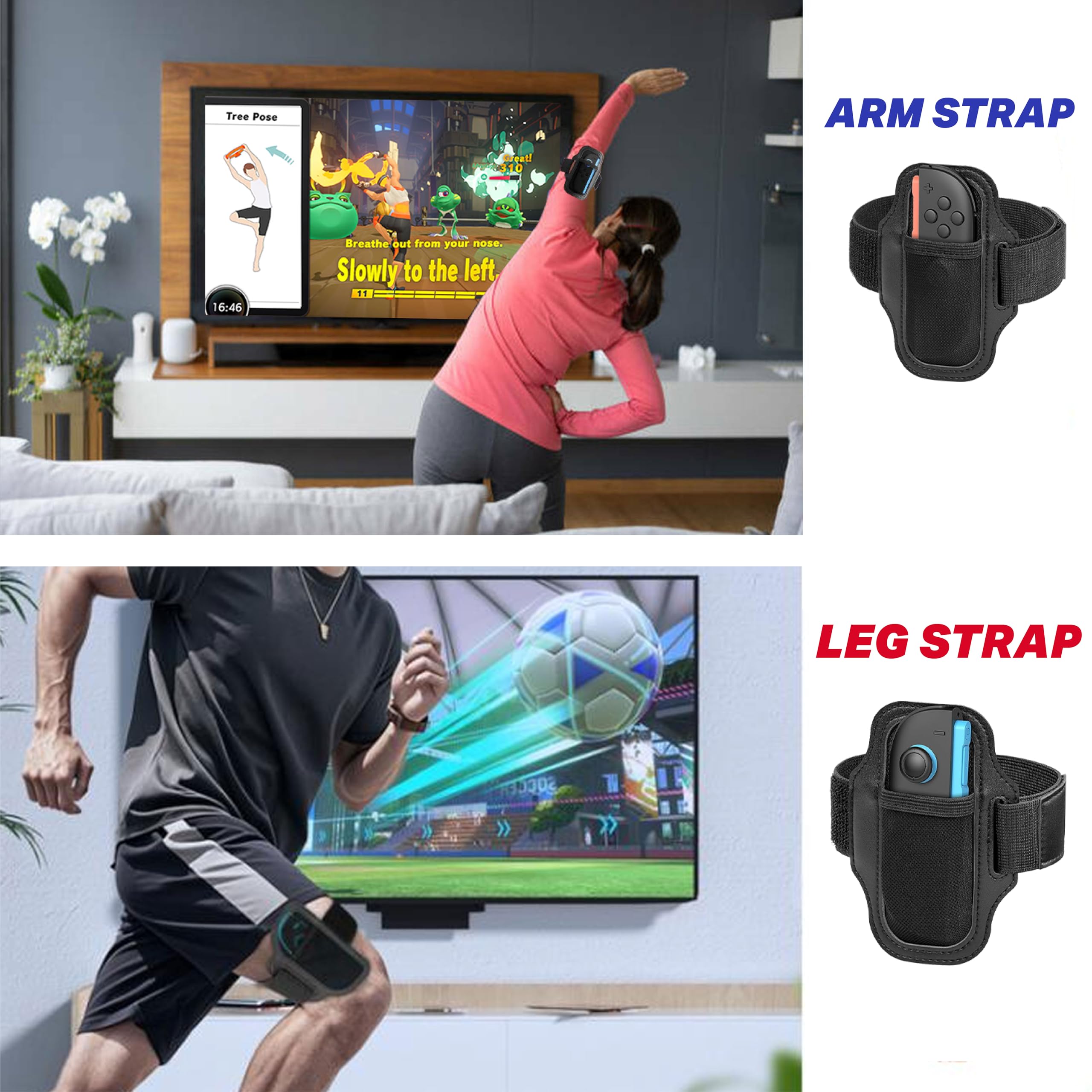 NiTHO Set Accessori Sport per Controller Compatibile con Switch 2, Bundle Giochi Sport con Volanti, Racchette, Spade e Pistole, Compatibile con Switch / OLED