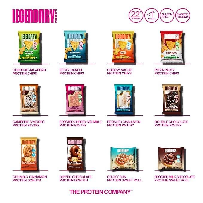 Barra de Proteínas Legendary Foods Canela 22g - Sin Gluten - 10 Paq miniatura 9