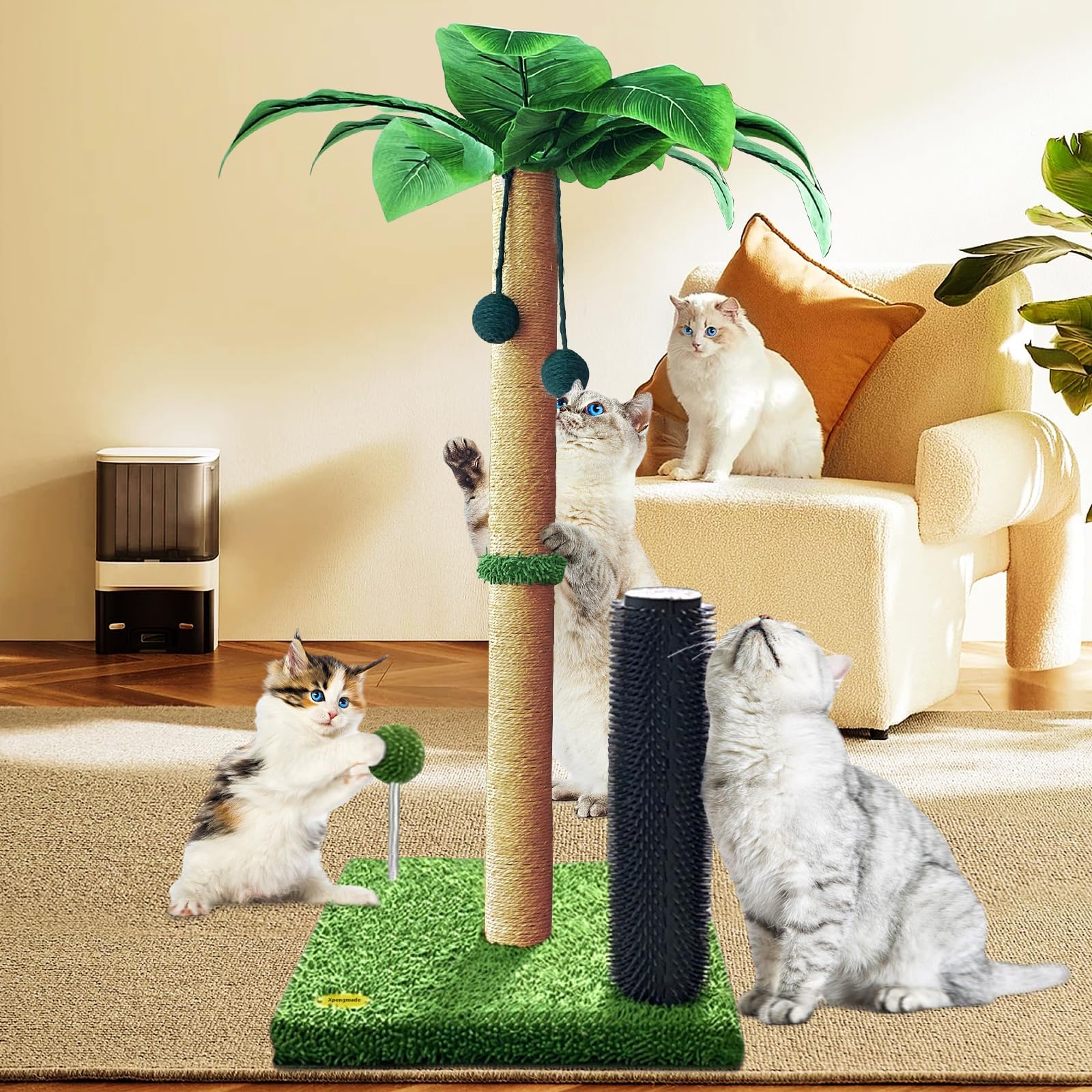 Cat Scratching Post Cat Scratcher 41.7/35/33 inch Tall