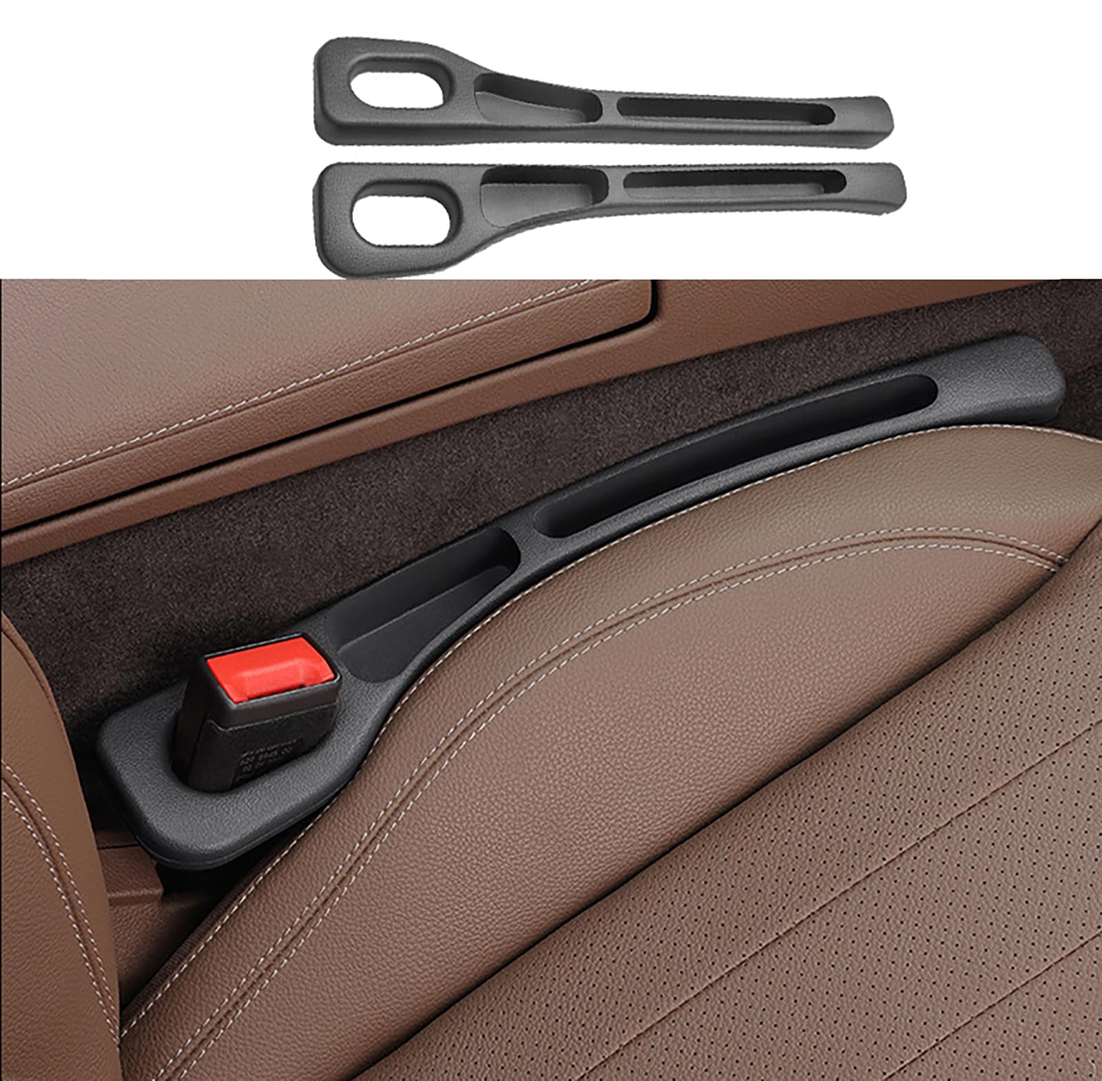 GCSDMJ 1 Set Car Seat Gap Filler for MINI Cooper SD Countryman R60/Cooper Countryman F60 2000-2023 2024 2025, Car Front Seat Side Gap Filler Plug Gap Organiser Leakproof Storage Seat Accessories