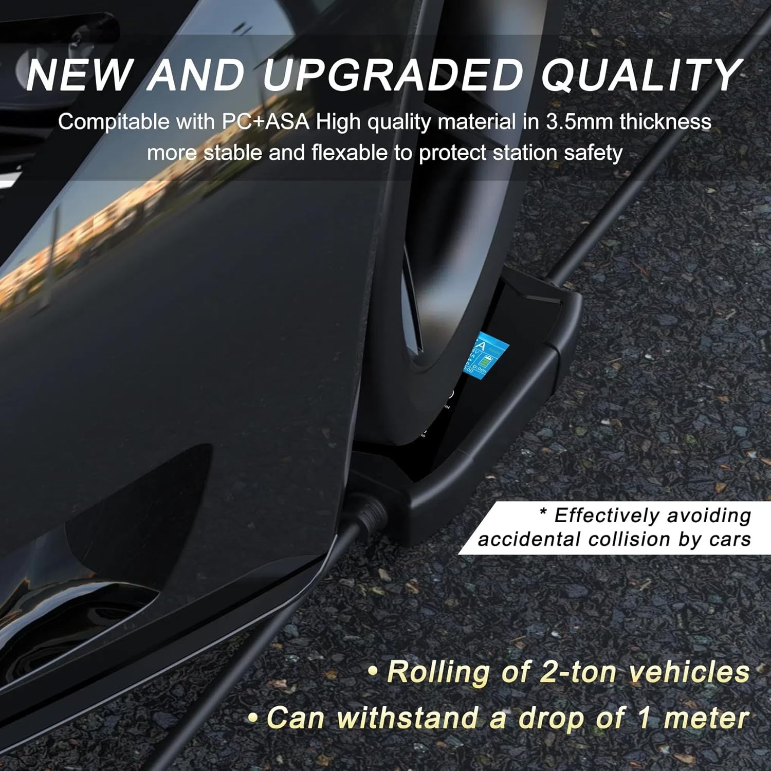 Portable EV Type 2 Charger with Customized Plug, 85-264V, 8-16A Variable, 3.5kW, 1-Phase, 5-metre (Type 2 to EU Schuko Plug)