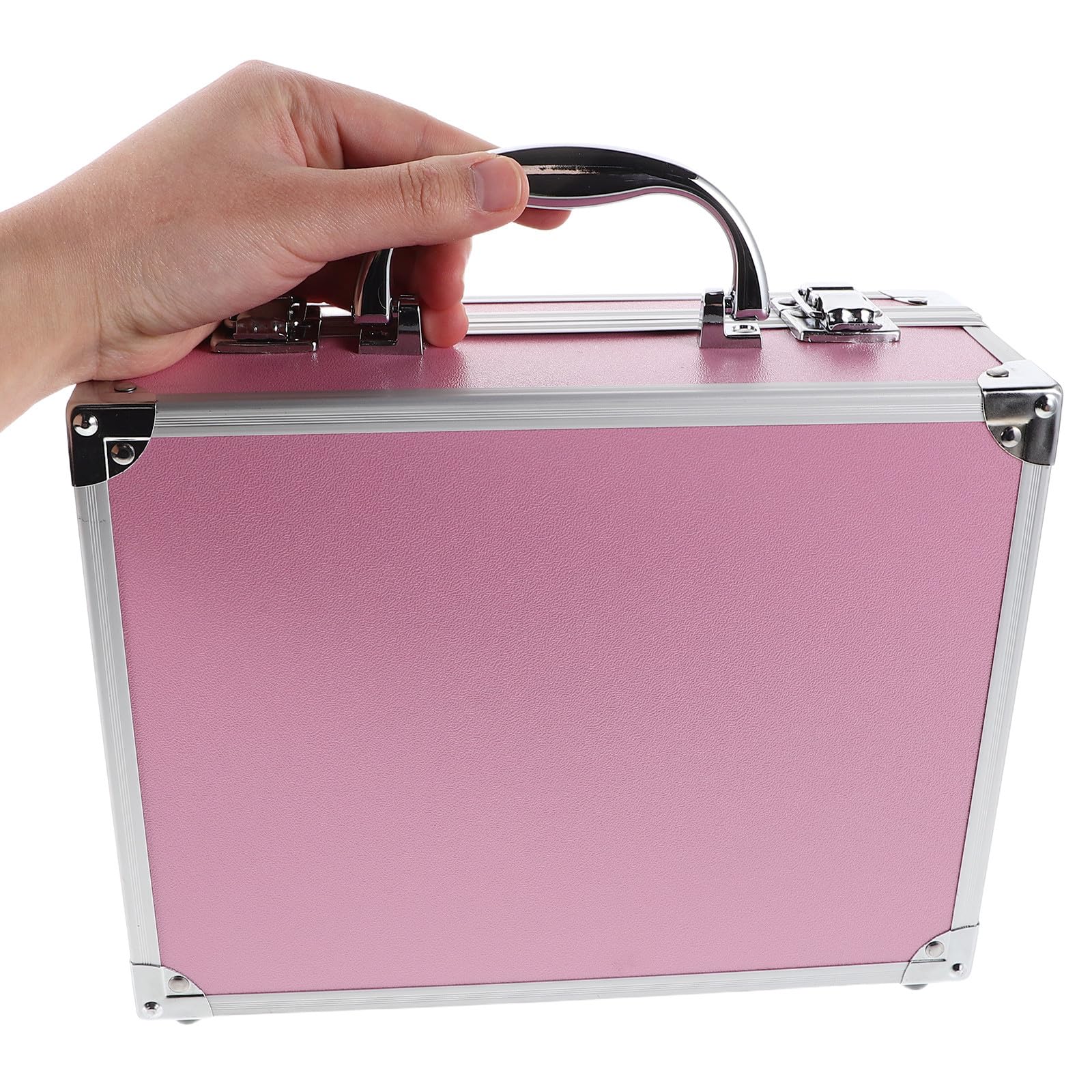 COLLBATH Valigetta in Lega di Alluminio Multiuso Grande Capacità, Organizer per Attrezzi e Cosmetici, Design Elegante per Uso Personale e Professionale