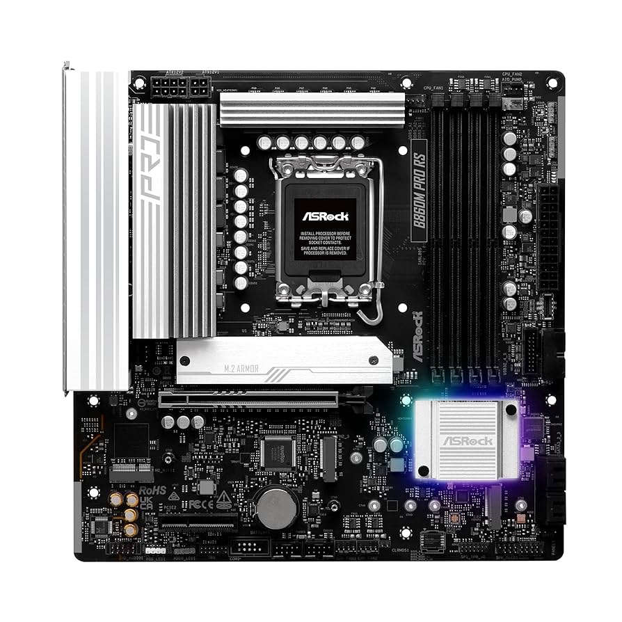 Amazon.com: ASRock B860M Pro RS Intel Core Ultra B860 DDR5