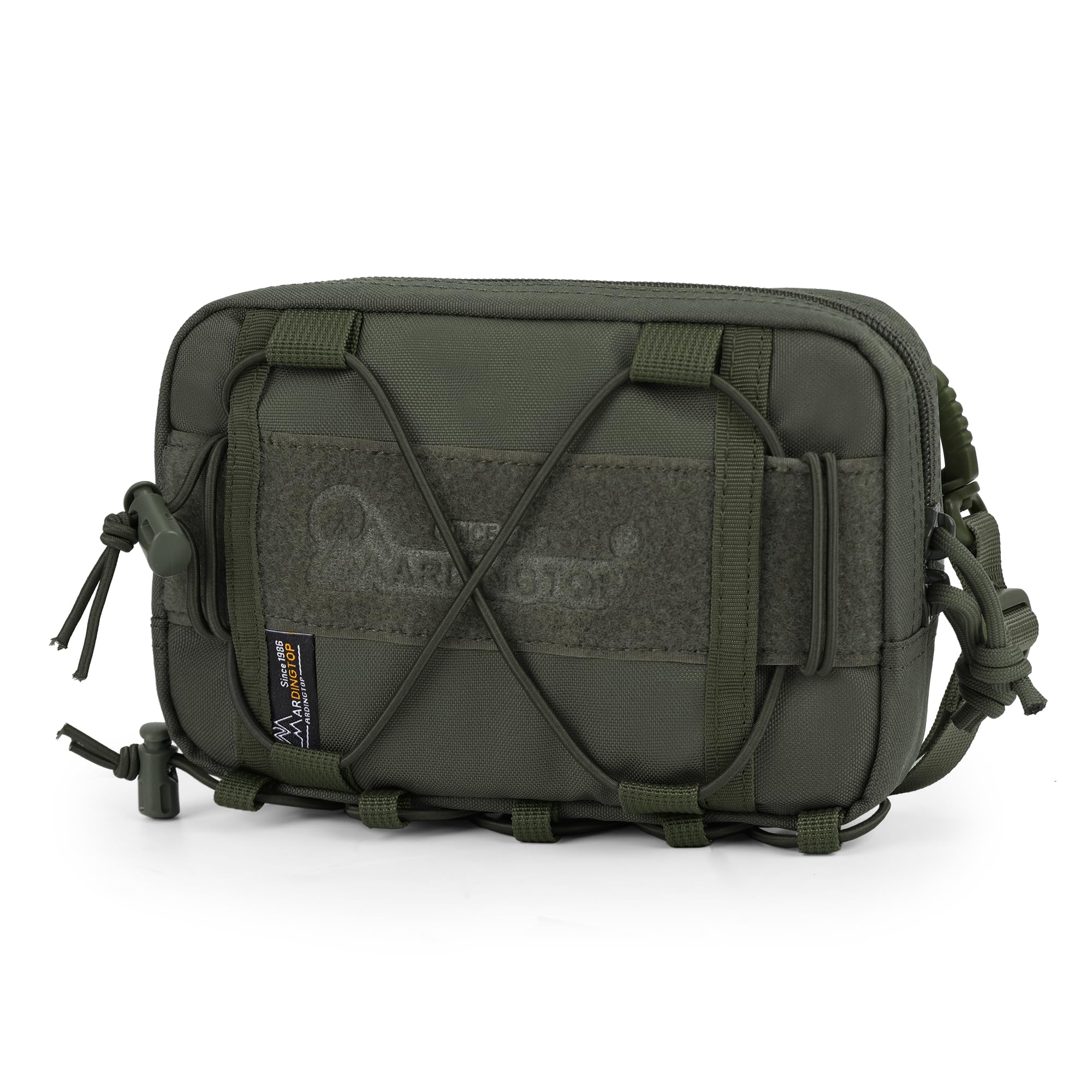 Mardingtop EDC Tactical Pouch Belt Bag with Shoulder Strap, Army Green, 22 x 13 x 6.5 cm, Military