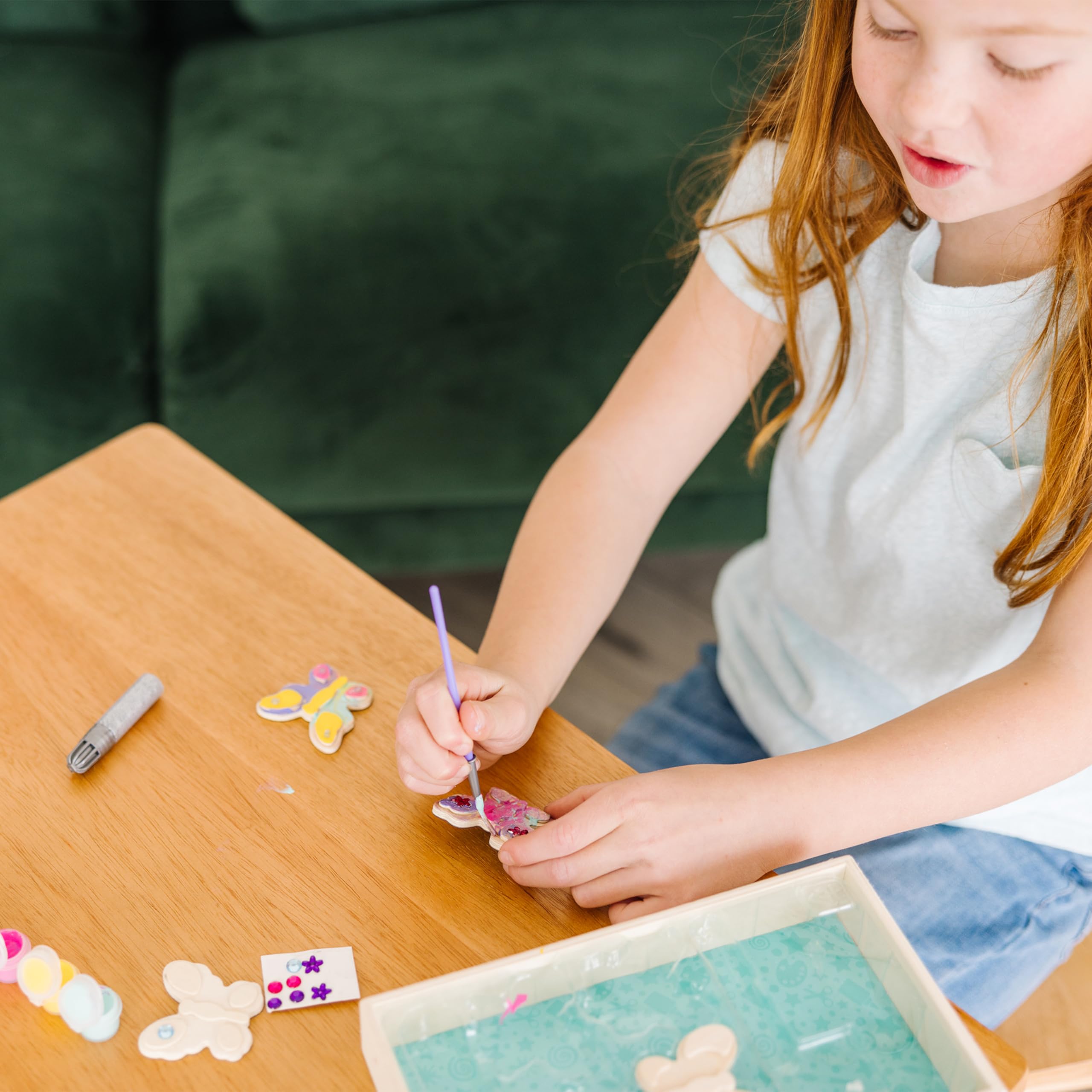 Melissa & Doug 19515 - Decora da Te: Magneti di Legno a Forma di Farfalla