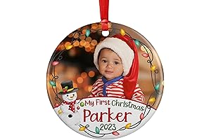 Personalized My First Christmas Ornament for Baby Boy 2023