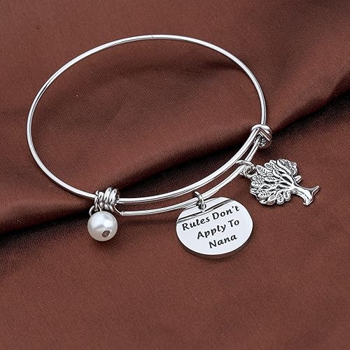 Miniatura 5 de Nana Jewelry - Pulsera de regalo para abuela Nana, diseño de abuelas, abuelas, abuelas, Mimi