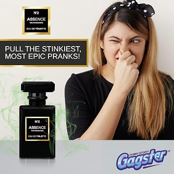 Gagster Prank Perfume Fart Spray Extra Strong - Liquid Fart Spray No.2 Assence Fragrance Bottle - Hilarious Fake Perfume Bottle for Pranks-Mom & Girlfriend Prank, Fun Gag Gift Smelly Perfume Atomizer