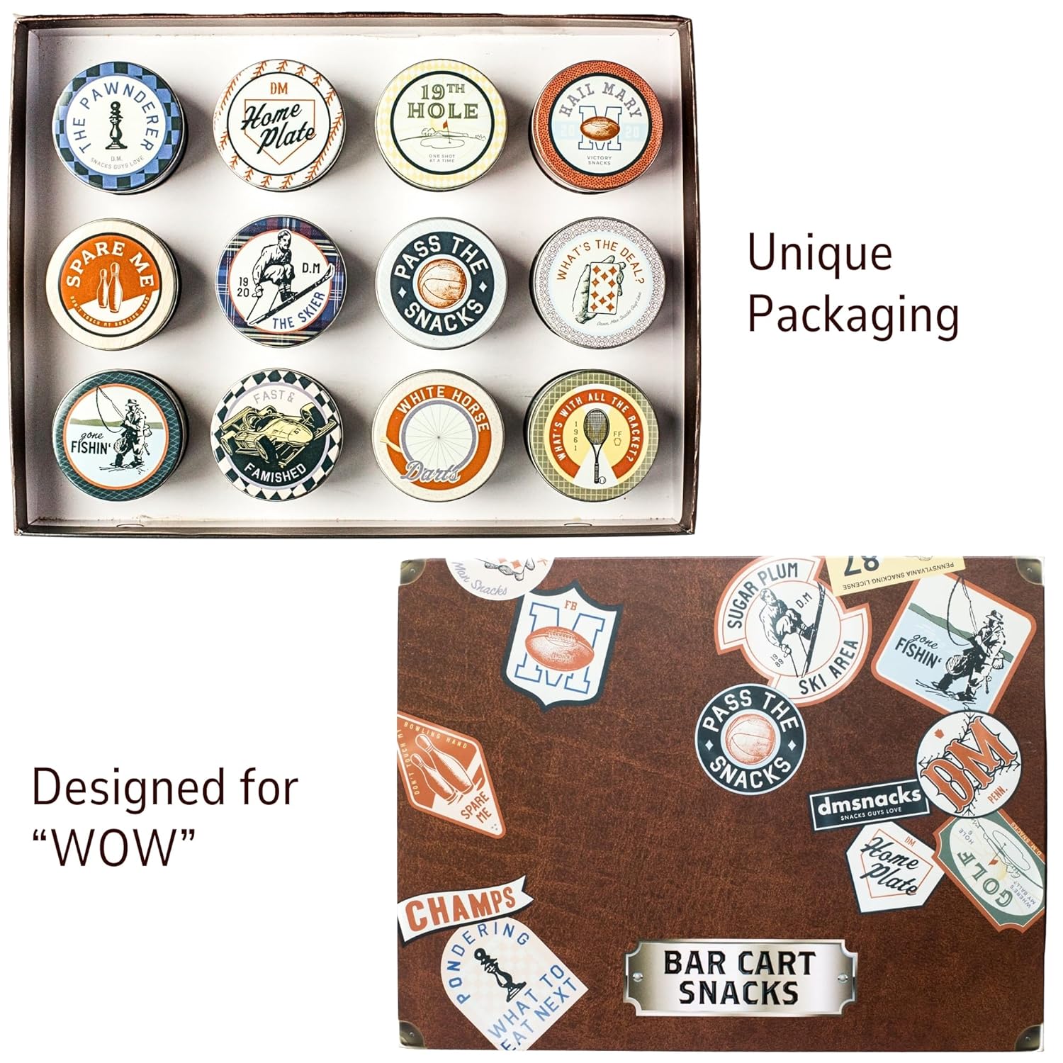 Snack Box Gift Basket, Birthday Gift for Men, Women, Food Care Package, Unique Tins of Assorted Nuts, Snacks in Stunning Case - Treat for Men, Women, Dad, Friends, Family - Image 6