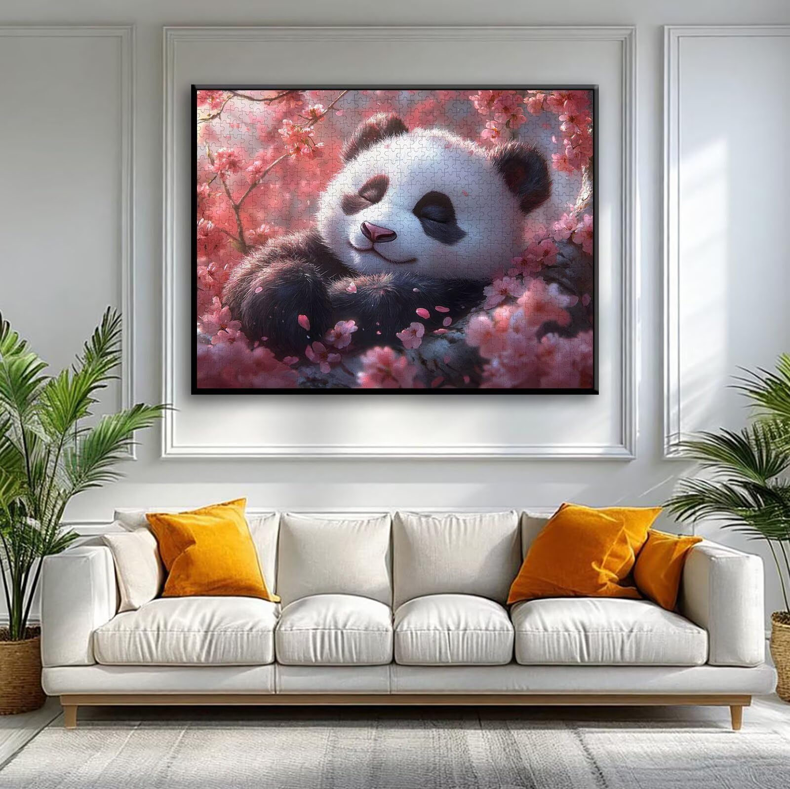 Puzzle ze zwierzętami 3000 sztuk Panda, niemożliwe łamigłówki, wyzwanie dla dorosłych drewniane układanki, gry logiczne dla całej rodziny z redukcją ciśnienia, prezenty dla kobiet mężczyzn O-5