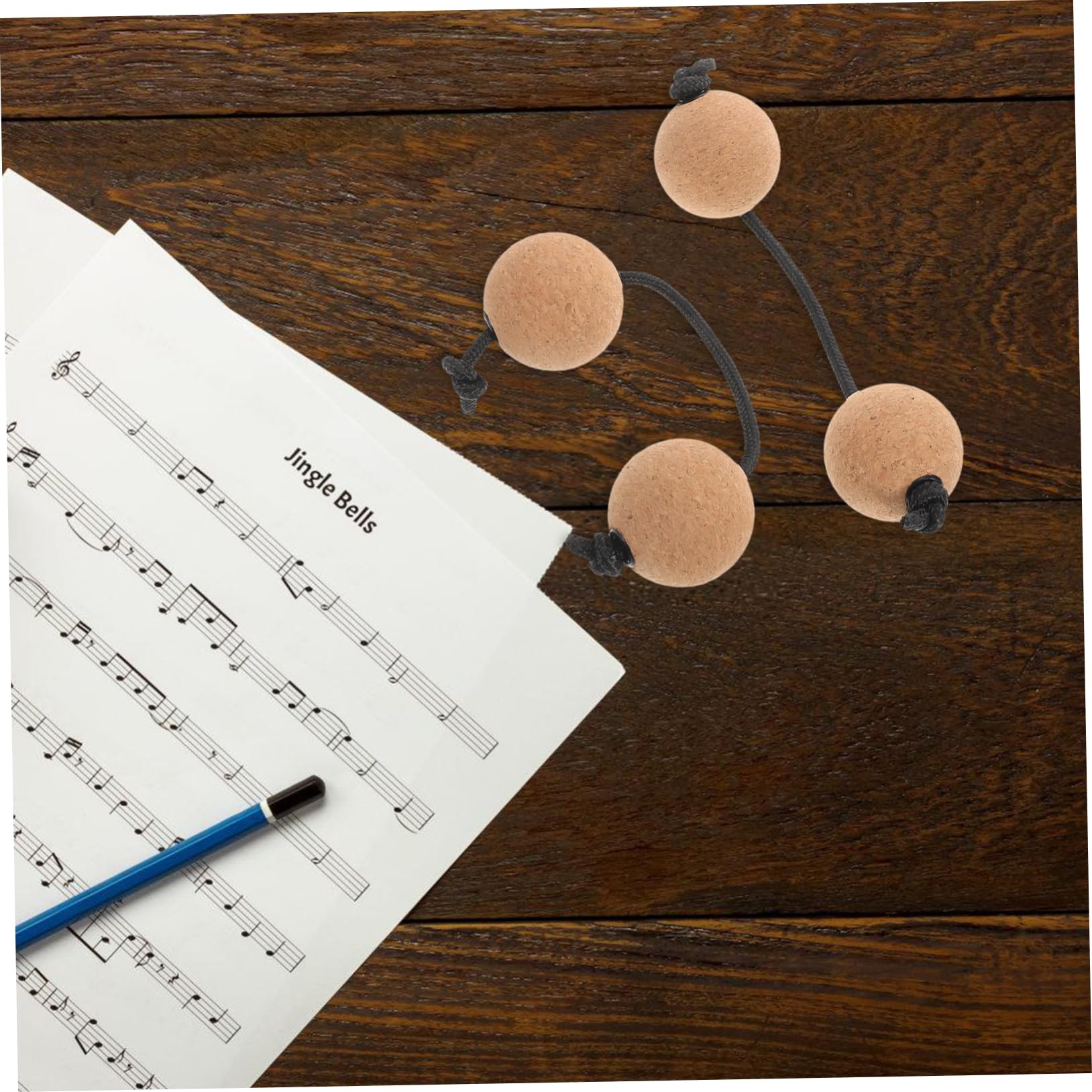 Maracas Kashaka de Madera, 2 Pares, Percusión Manual para Adultos y Niños | Diseño de Doble Esfera, Agarre Cómodo, para Práctica Individual y Detalles para Fiesta