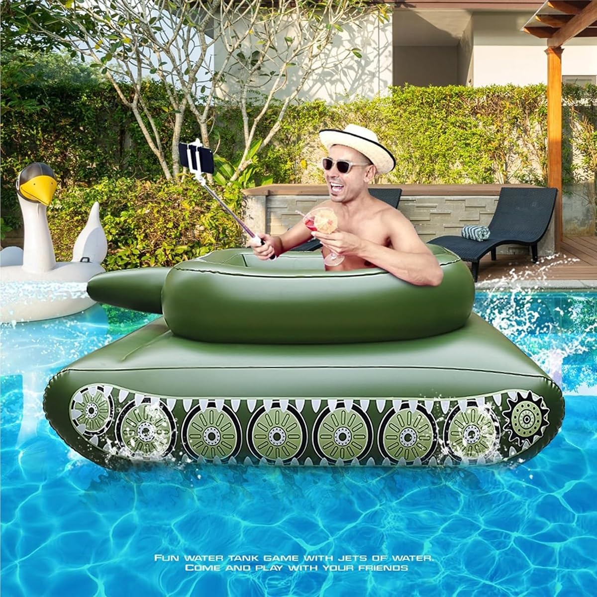 Aufblasbarer Pool Schwimmboote zum Aufsitzen | Pool Schwimmsitz Schwimmflöße für Sommer garten Wasserspiele
