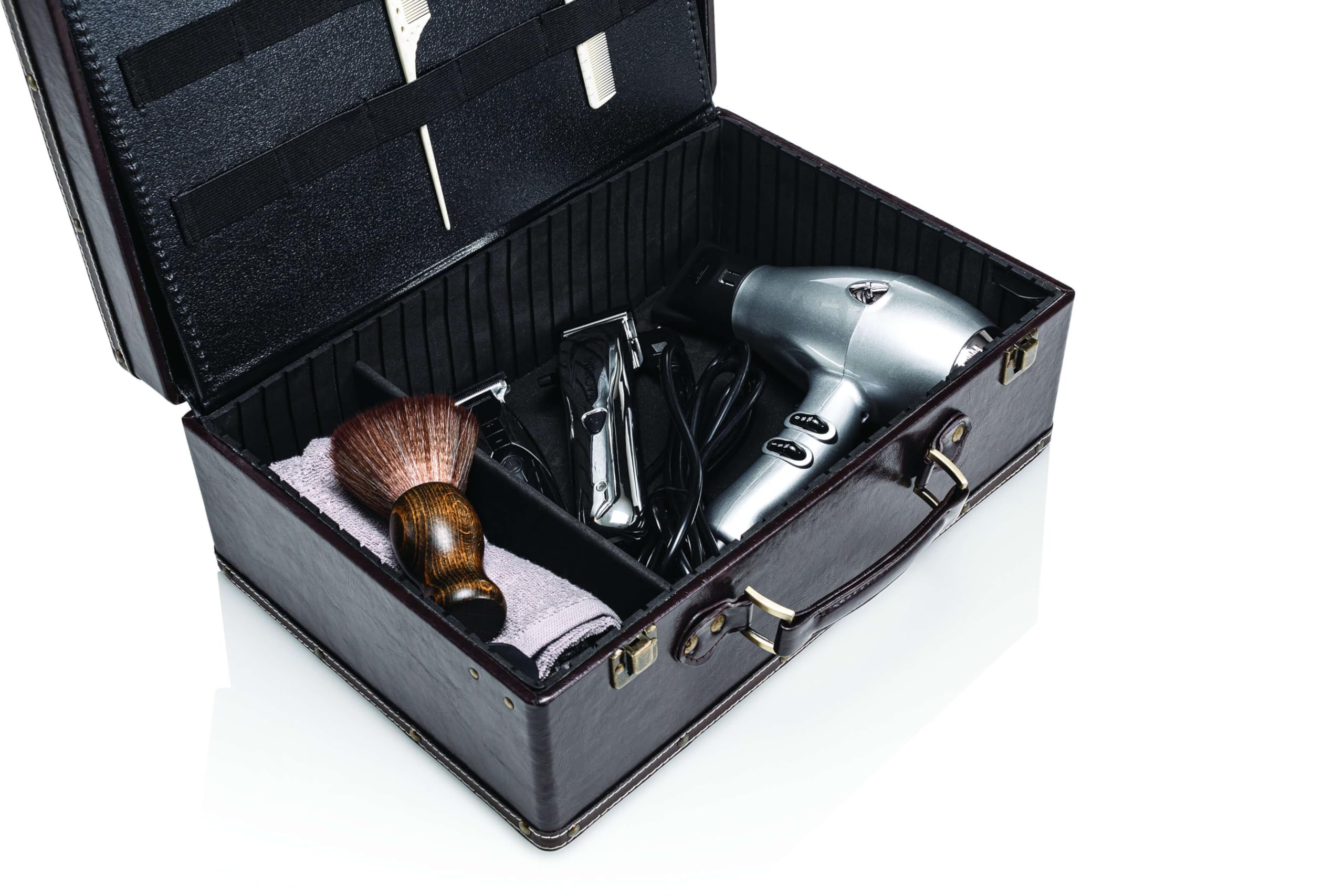 Valise de coiffeur professionnelle protégeant les outils de barber des chocs - 4