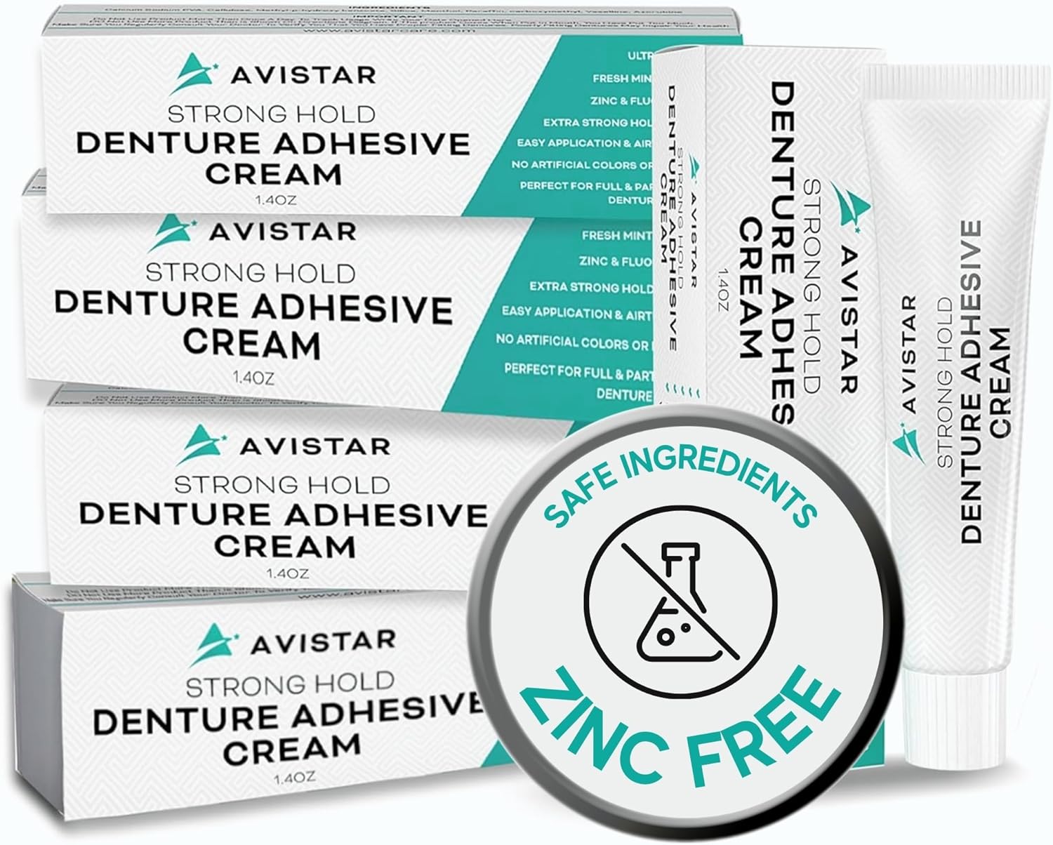 Extra Strong Denture Adhesive Cream, 12 Hour Hold Dental