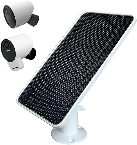 Miniatura 1 de Soporte de canalón para cámarapanel solar, soportes de canalón inoxidables para Arlo, Ring Stick Up (solamente), SimpliSafe, Wyze, Eufy y cualquier