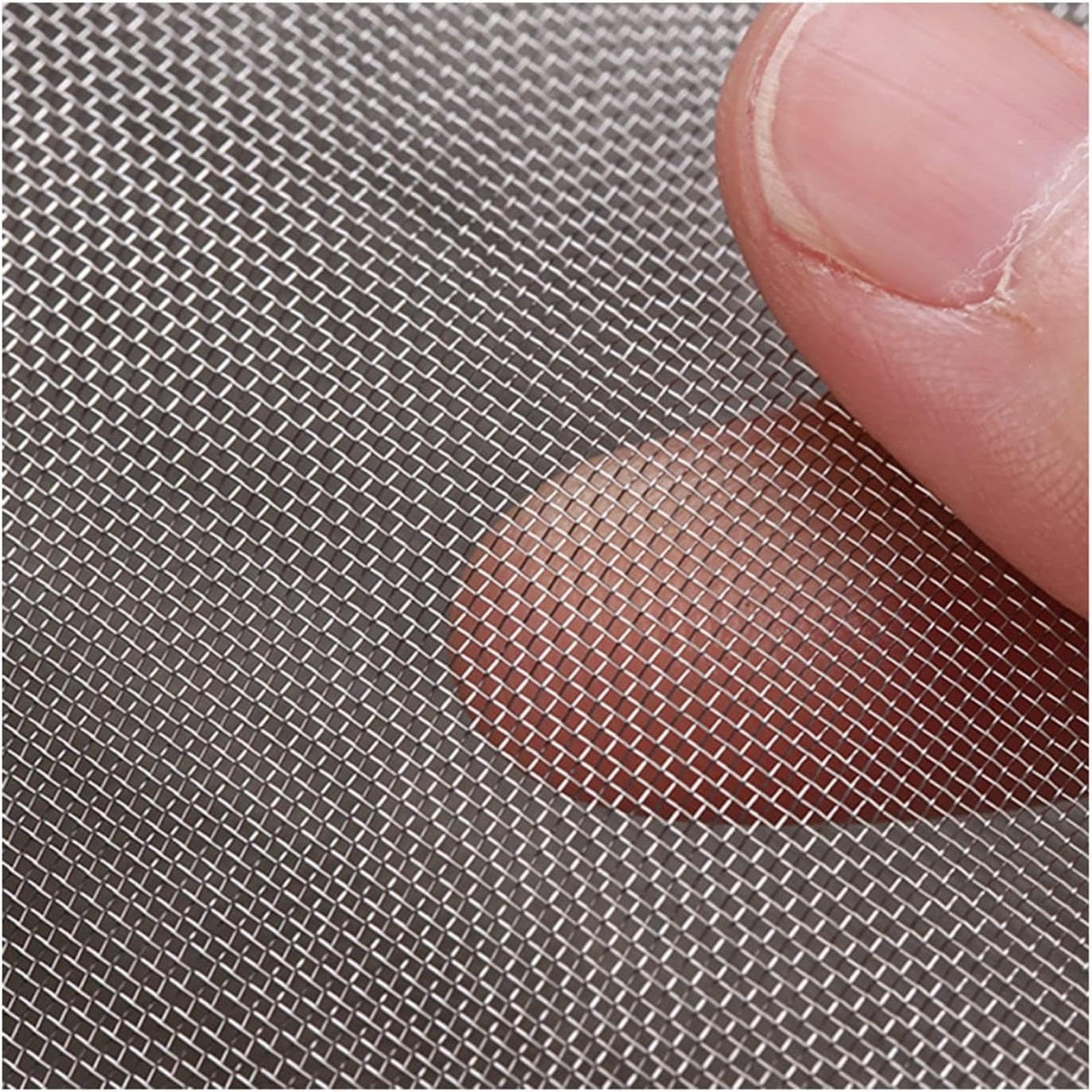 Malla Fina de Acero Inoxidable de 30 Hilos, Rollo de Filtro de Metal 304, Cubierta Protectora de ventilación para separación de Flujo de Aire (3,3 x 13,1 pies)