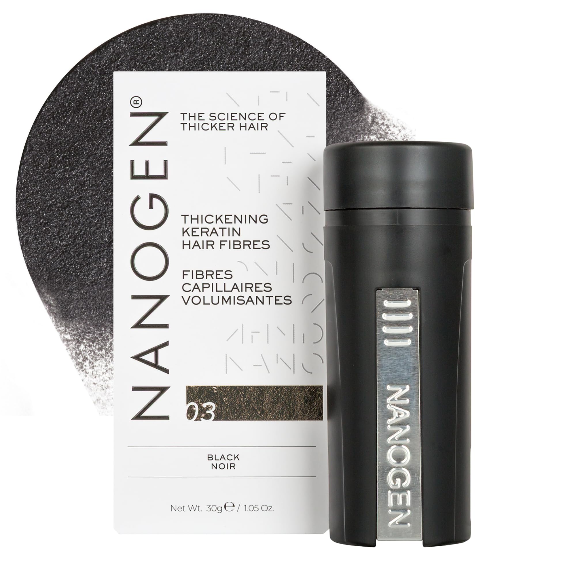 Nanogen Keratin Hair Thickening Fibres Medium Brown 30g - ORIGINAL