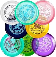VEVOR 8-Pack Disc Golf Starter Set - PDGA Approved Putter, Mid-Range, Driver for Beginners, Full-Body Training, Durable TPU Discs for Park, Beach, Backyard