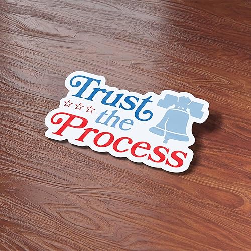 Miniatura 4 de Trust the Process Philadelphia Sticker for Hydroflask Water Bottle, Philly Basketball Laptop Decals, Sixers Gifts