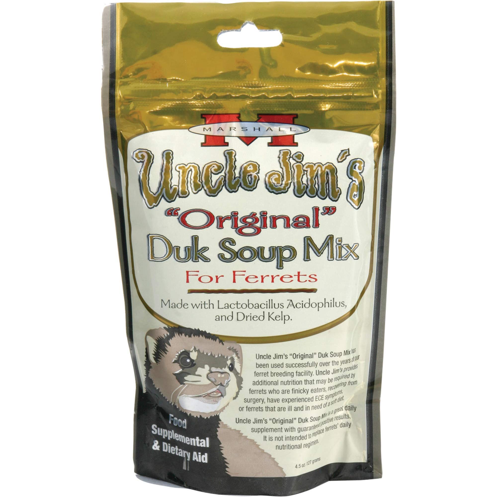 Marshall Pet Products Uncle Jimâ€™s Original Duk Soup Mix 4-1/2-Ounce Small Animal Dietary Supplement