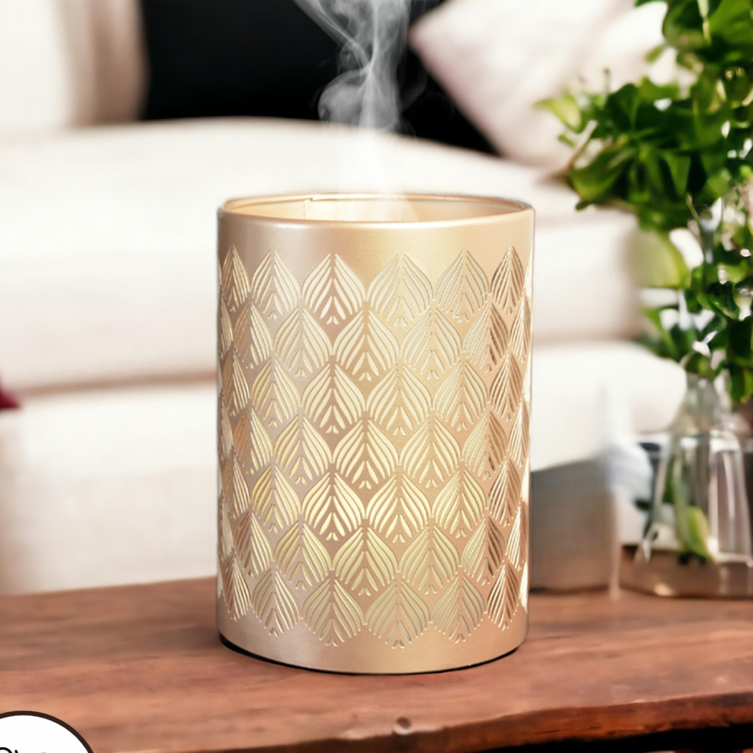 Zen’Arôme Diffuseur Huile Essentielle Vienne – Diffusion Ultrasonique Multifonction Aromathérapie à Froid – Parfum Maison - Télécommande et Éclairage LED Coloré – Métal et Verre